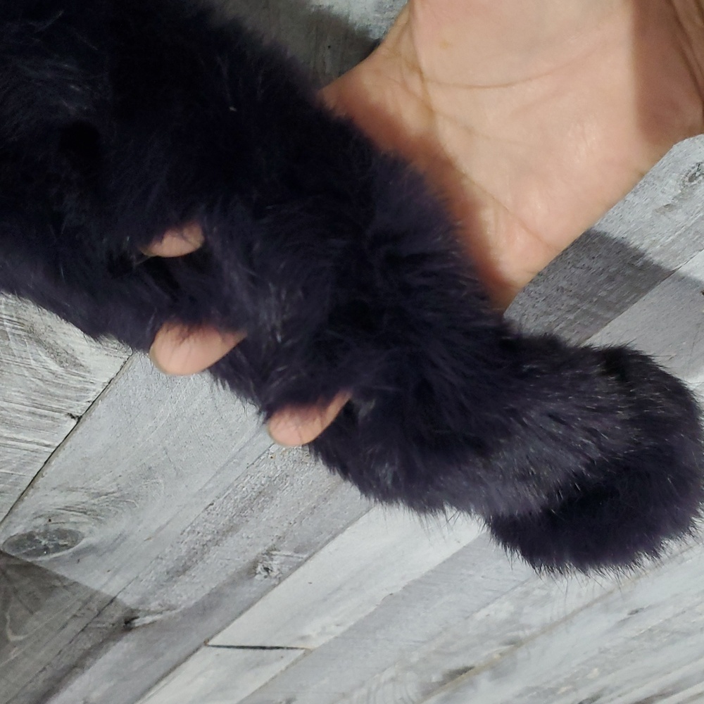 Purple Rabbit Fur Accessory - Picture 6 of 9